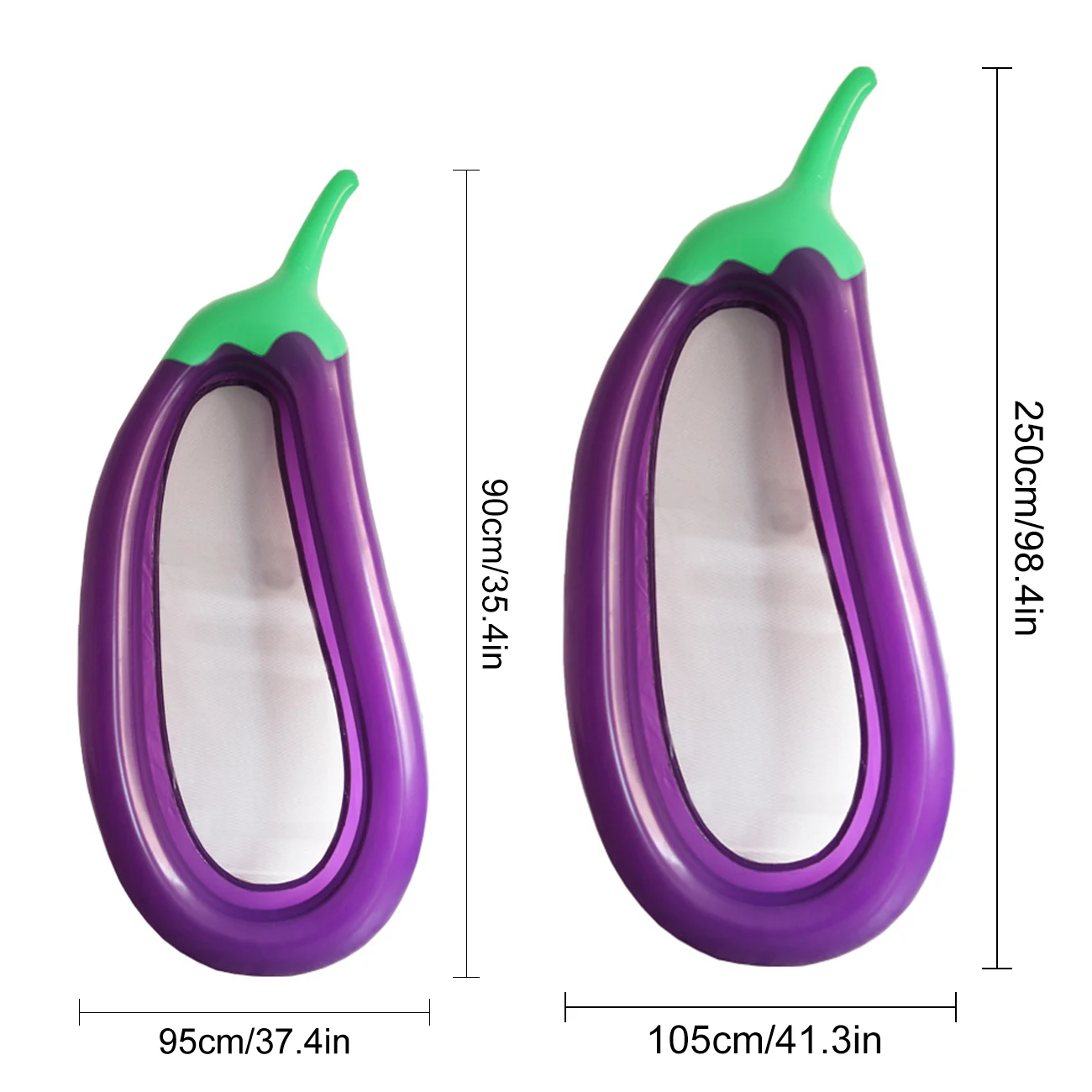 Flotador de piscina con forma de berenjena inflable para adultos - imagen 5