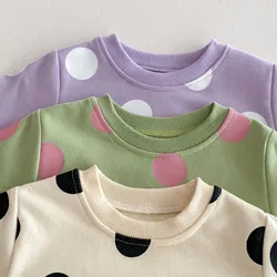 MILANCEL Chándal bebé con capucha y estampado de lunares