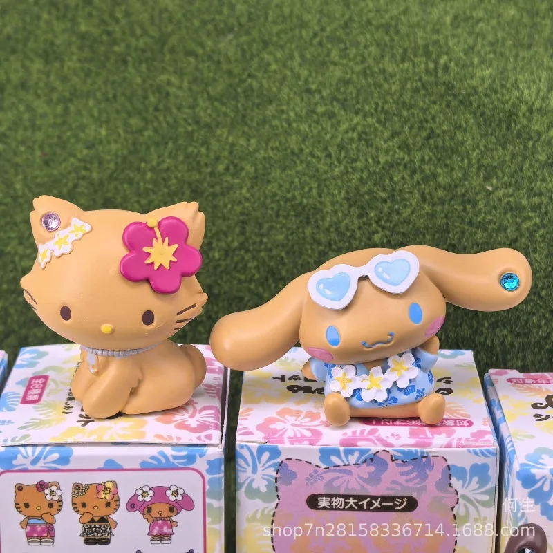 Sanrio Set de figuras Kuromi y My Melody temática Hawái - imagen 4
