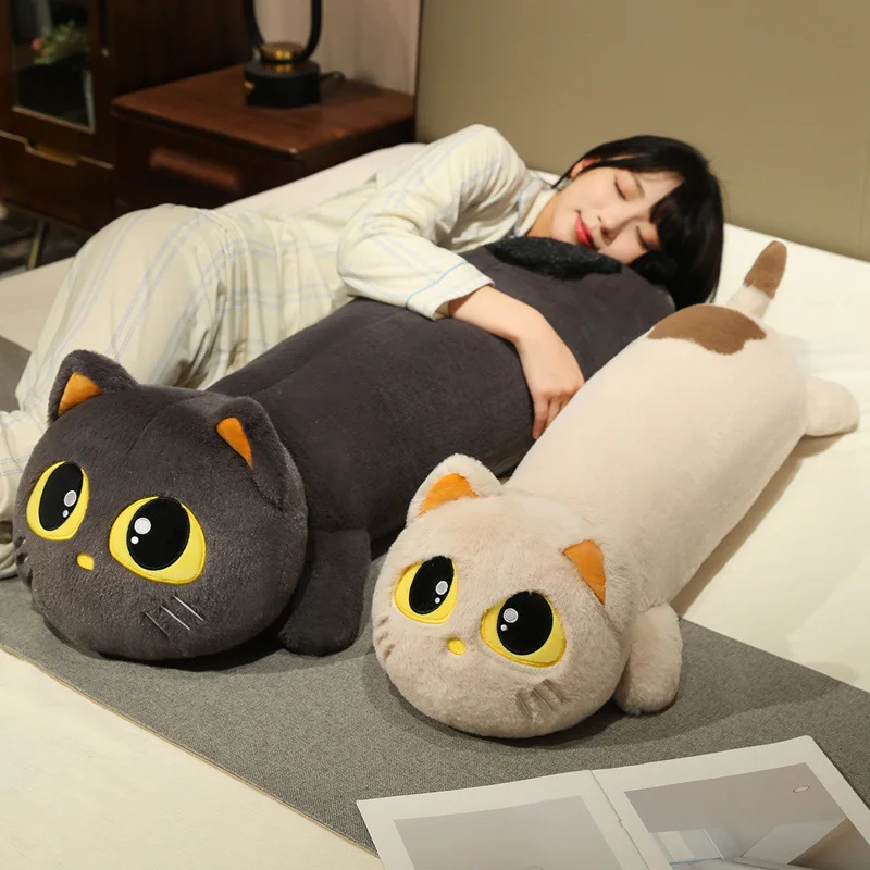 Peluche de gato grande tipo cojín suave para niños - imagen 4
