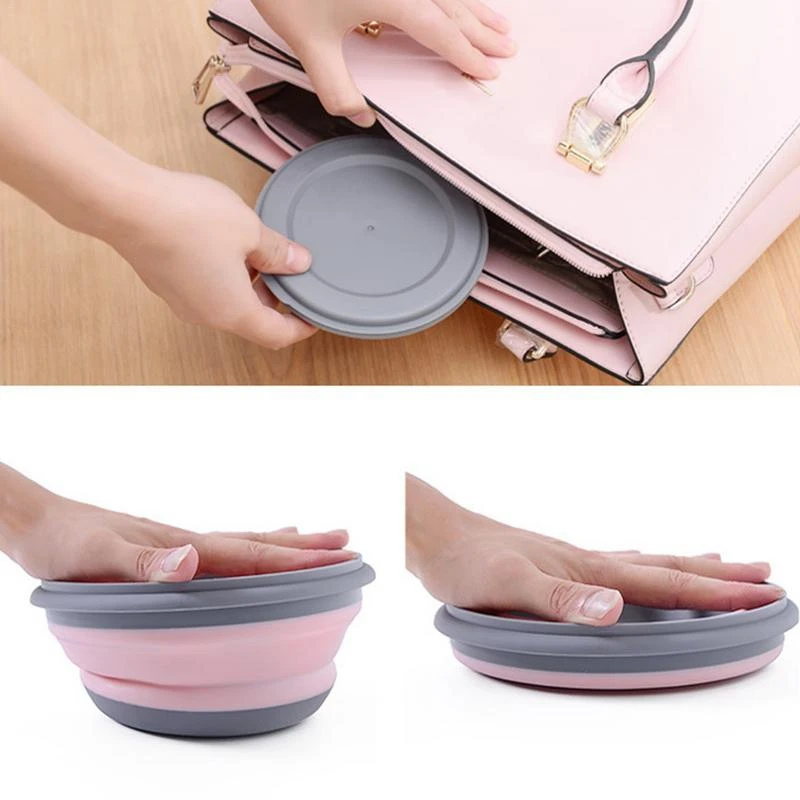 Fiambrera plegable infantil con tapa y bol para picnic y camping - imagen 4