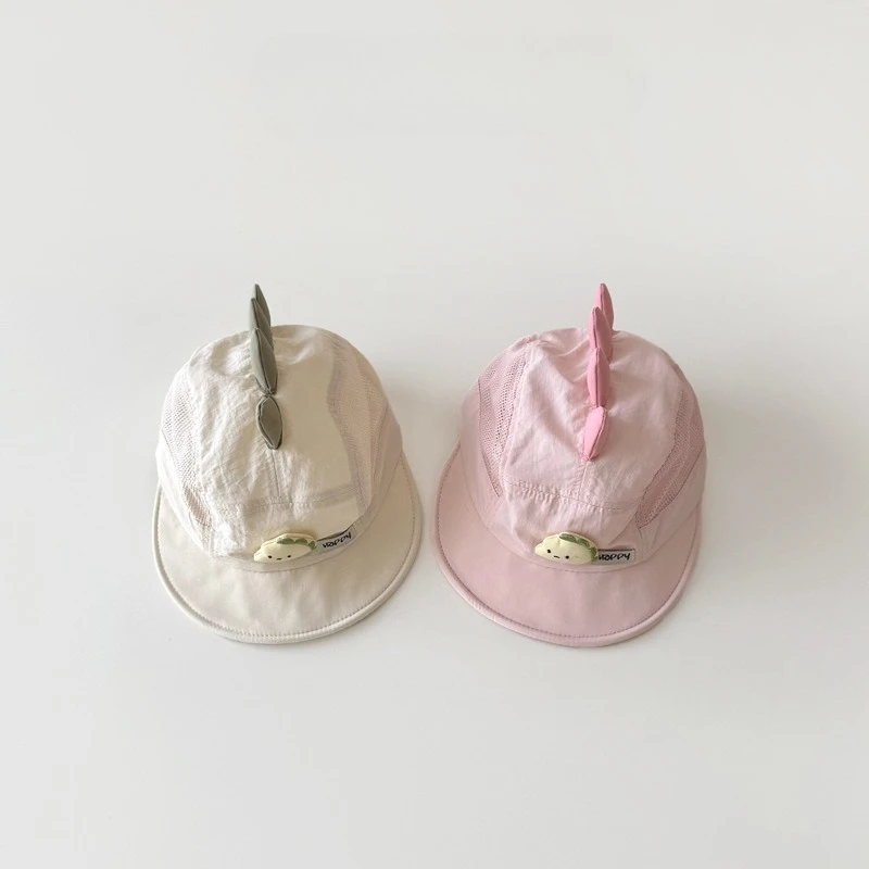 Gorro bebé dinosaurio dibujos animados protección solar transpirable - imagen 2