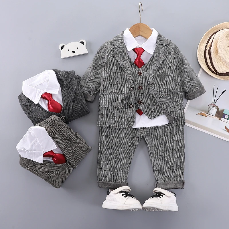 Conjunto bebé primavera y otoño con abrigo manga larga - imagen 3