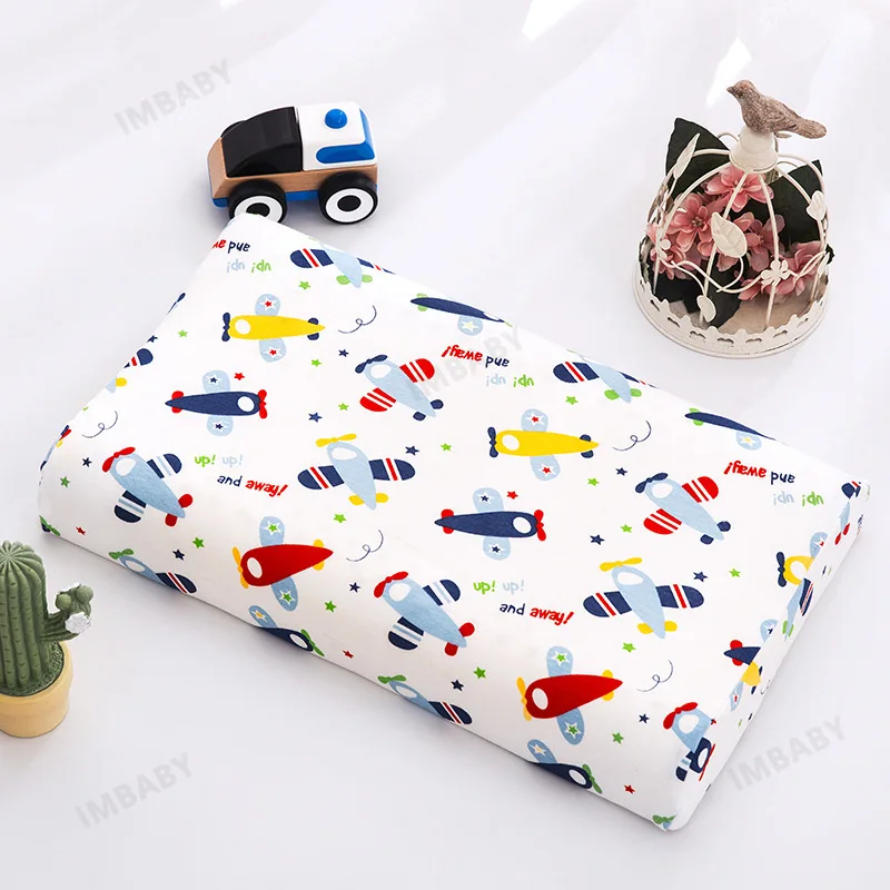 IMBABY Almohada infantil de látex natural ergonómica cervical