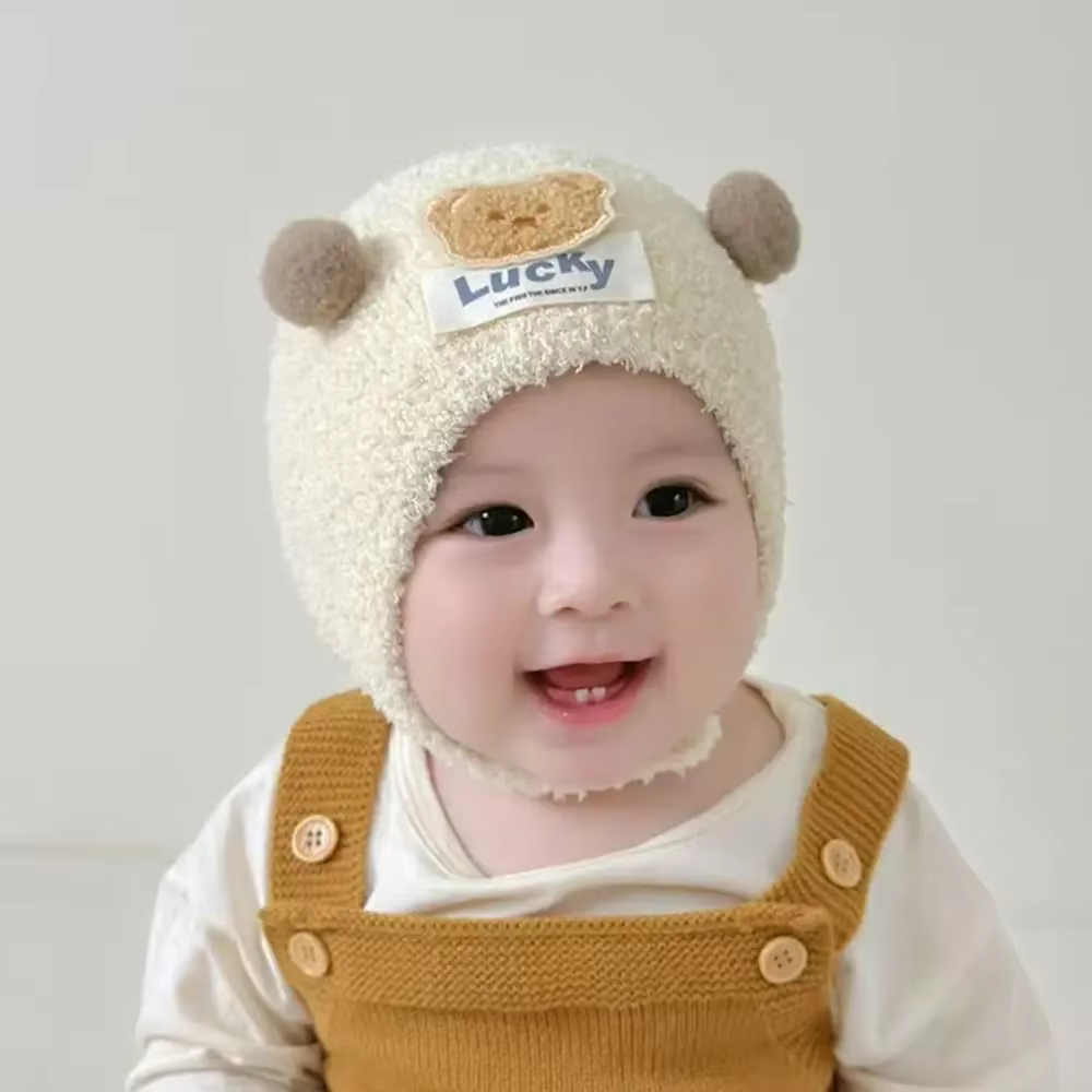 Gorro infantil grueso recién nacidos para aire libre otoño-invierno - imagen 5