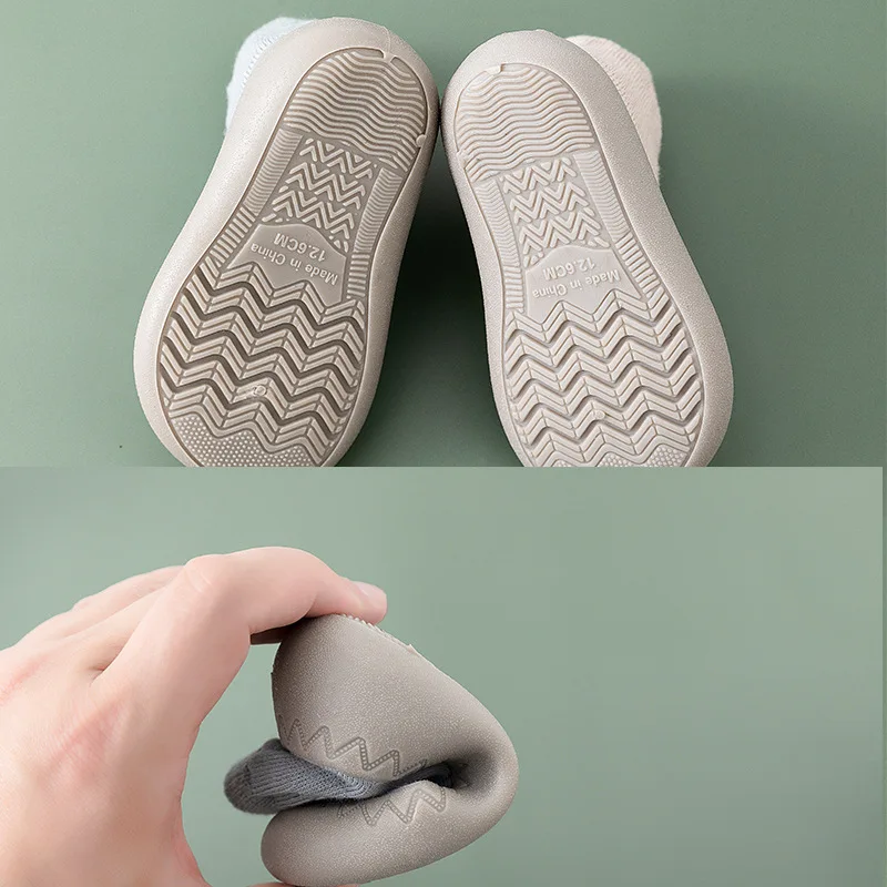 Calcetines antideslizantes suela blanda bebé con animales - imagen 4