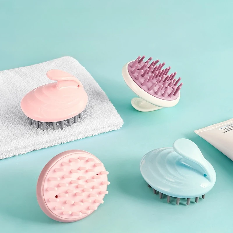 Cepillo de silicona masaje capilar anti-caspa unisex