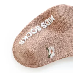 Calcetines antideslizantes con estampado floral para bebés