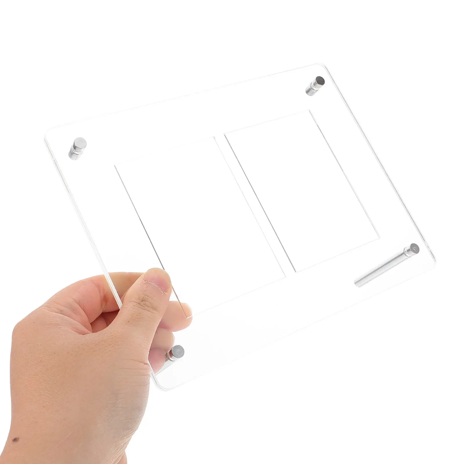 Soporte acrílico para exhibir tarjetas