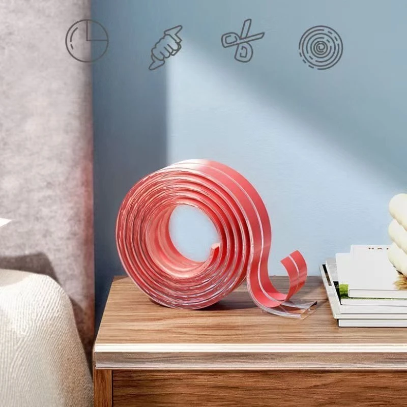 Protectores de bordes transparentes para muebles de bebé