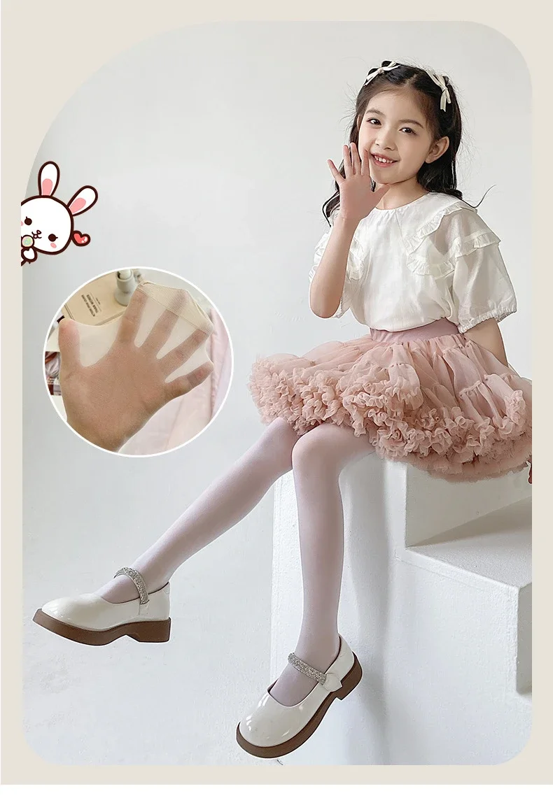 Pantimedias ajuste ballet niña en color rosa