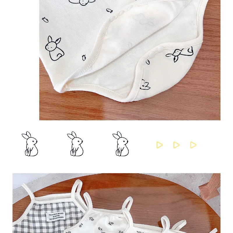 Peto triangular sin mangas de verano para bebé en escalada unisex - imagen 5