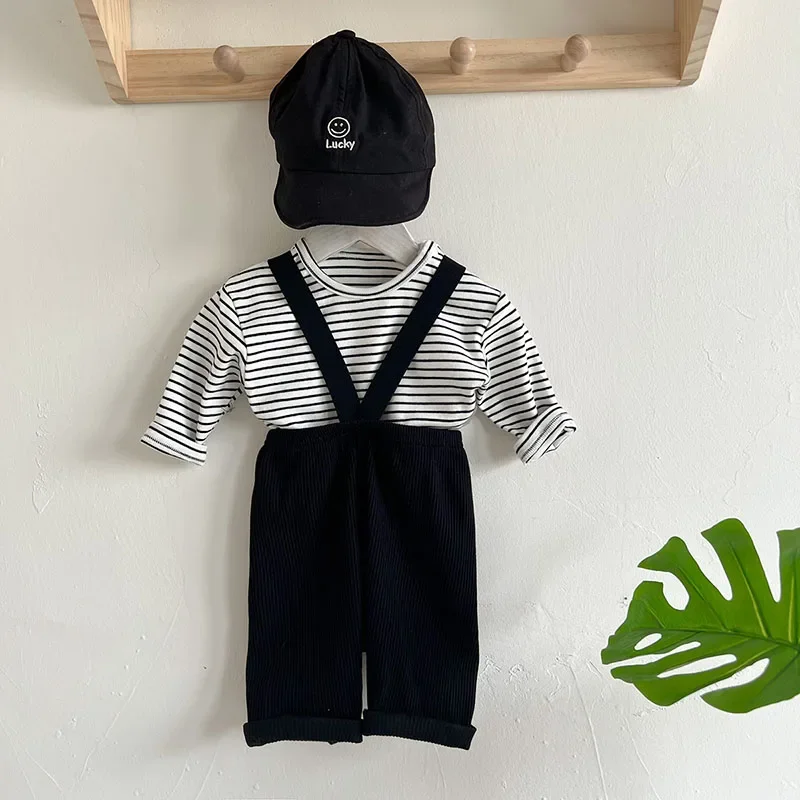 MILANCEL Conjunto bebé primavera chaleco tiras y camiseta rayas - imagen 5