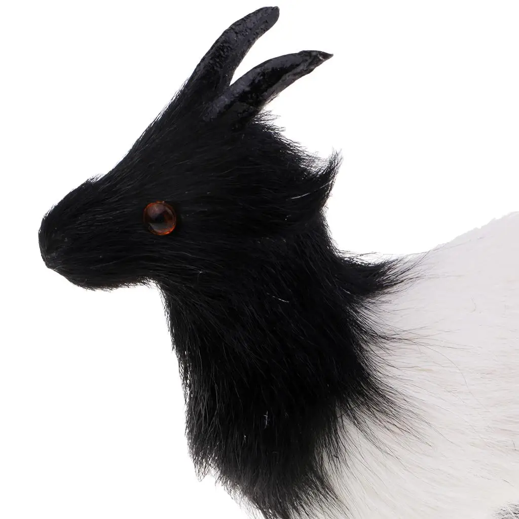 Figura de cabra de lana para manualidades y casa de muñecas - imagen 2