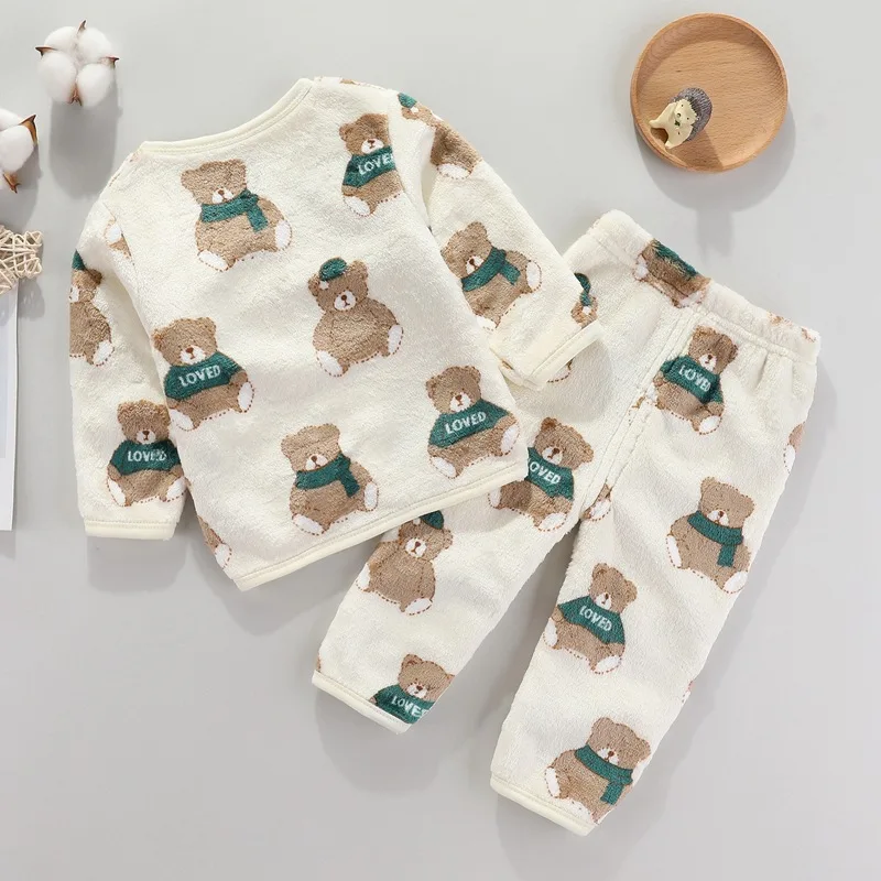 Conjunto de franela para bebé recién nacido - 2 piezas