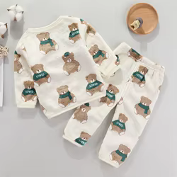 Conjunto de franela para bebé recién nacido - 2 piezas