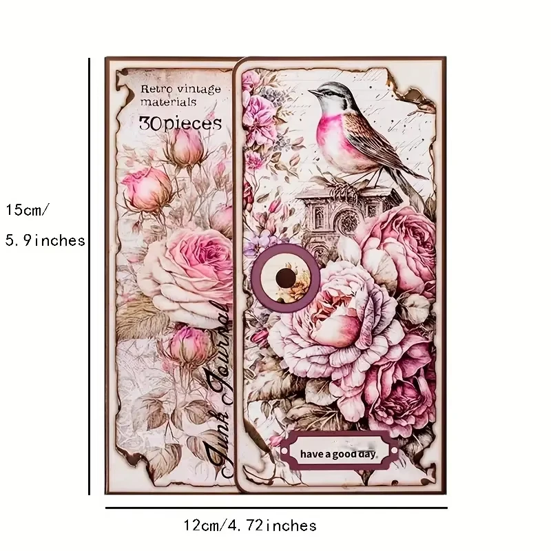 Papel vintage para álbum de recortes – Estilo retro, collage fácil - imagen 4
