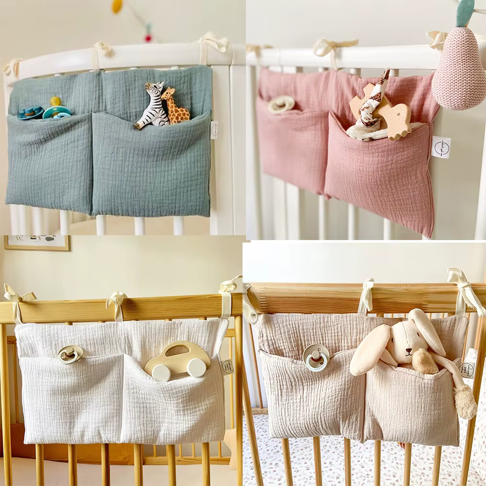 Organizador colgante con dos bolsillos en tejido lavable