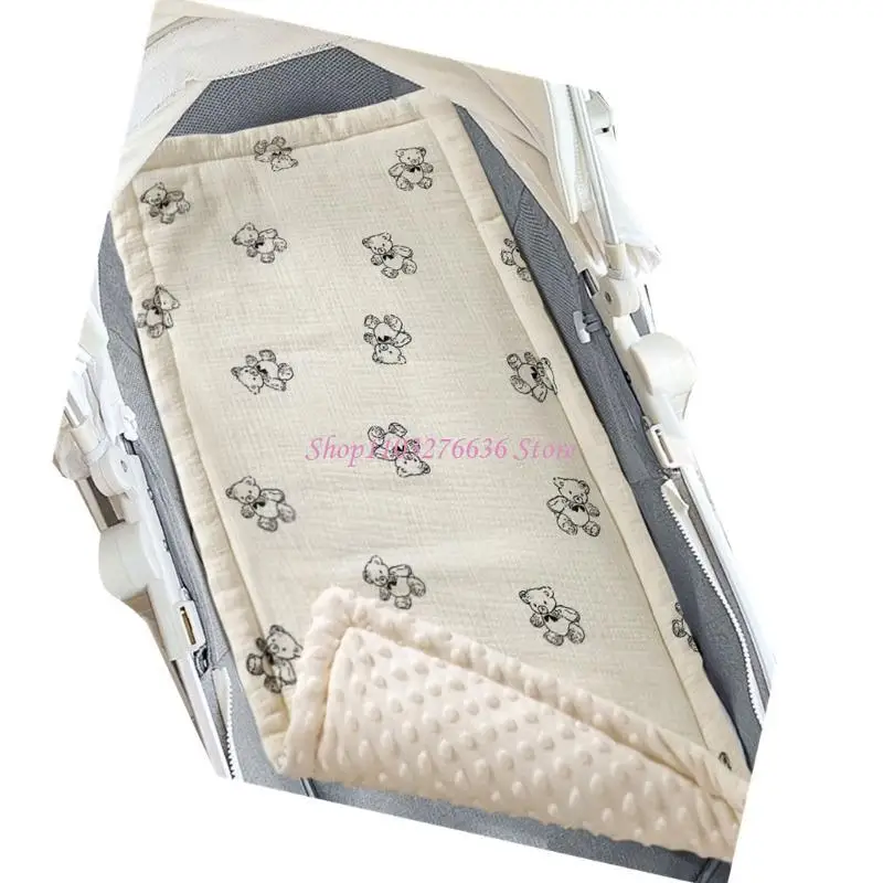 R6FD Cojín para cochecito bebé transpirable doble forro de asiento - imagen 2