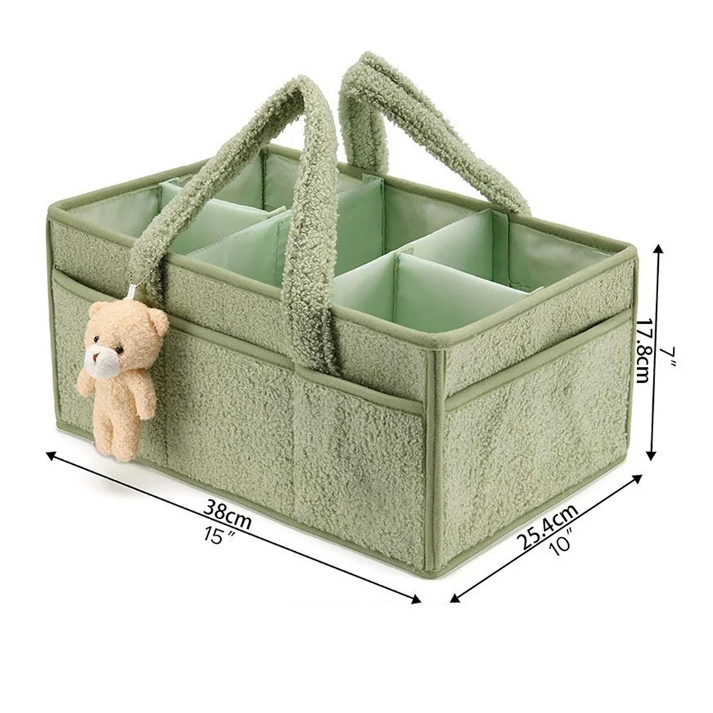 PANGDUBE Organizador de pañales con osito de peluche - imagen 4