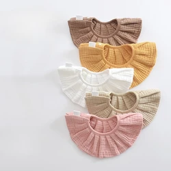Baberos bandana de muselina de algodón, con volantes