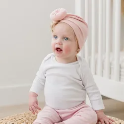 Gorro de lana suave para bebé – Cálido turbante de invierno