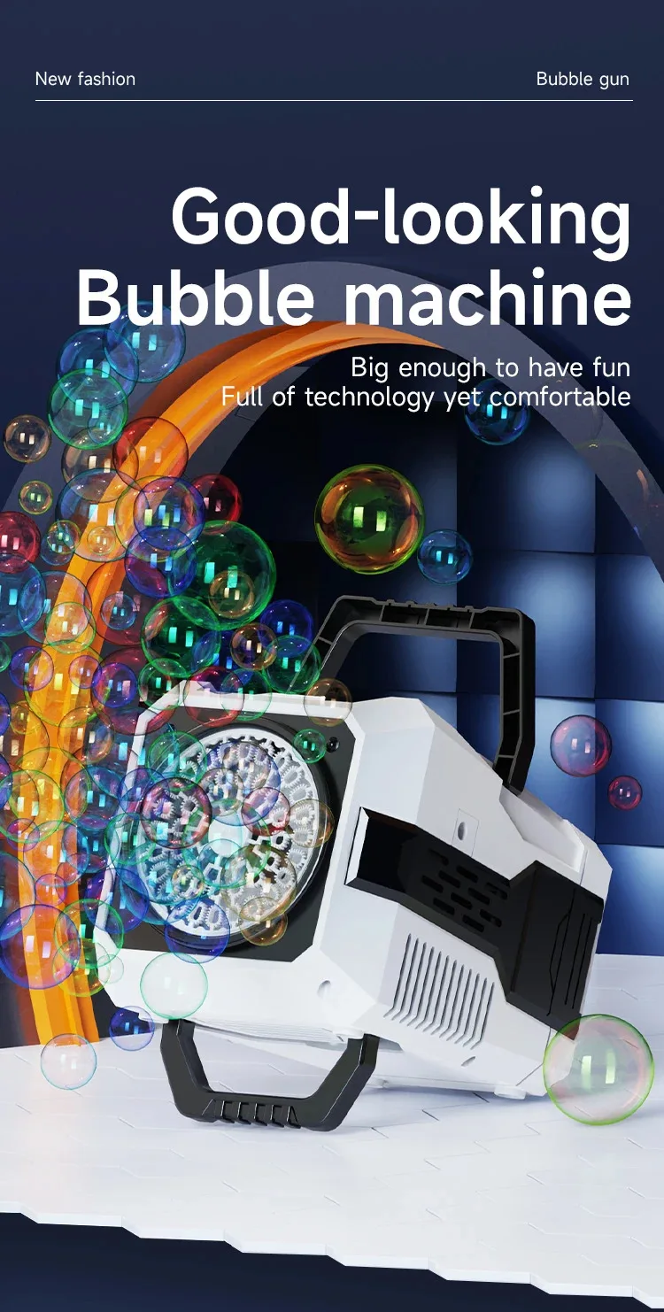 Máquina de burbujas portátil para eventos