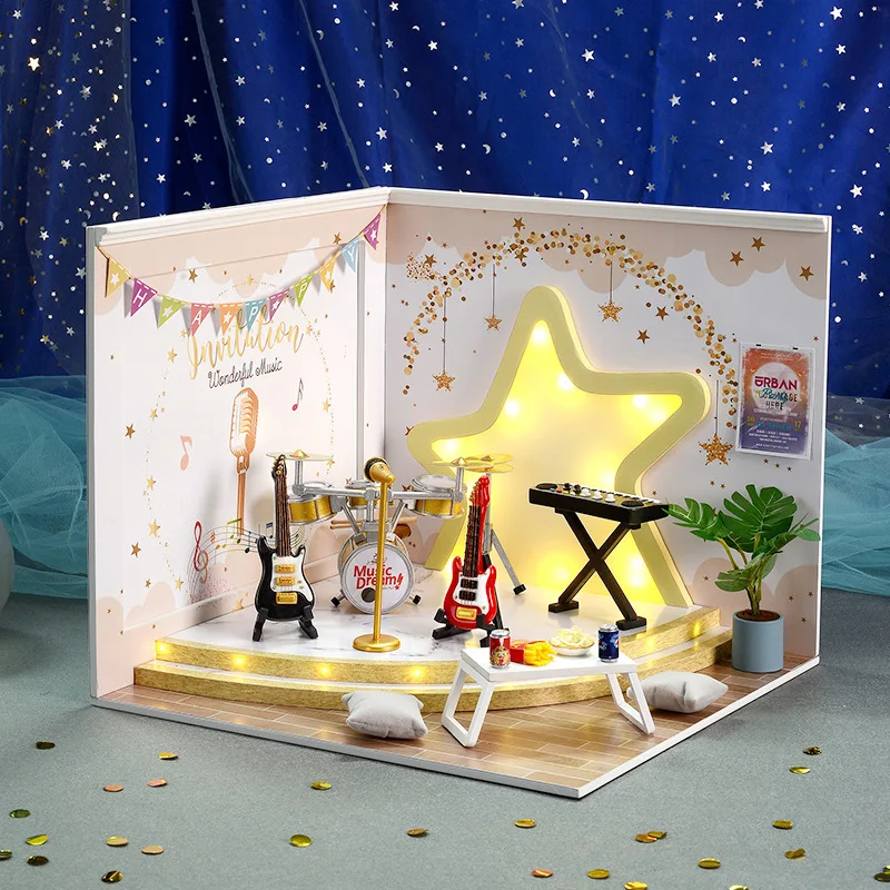 DIY Dream Chaser casa de muñecas madera 3D rompecabezas para niña - imagen 5