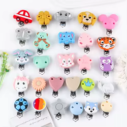 Pinzas de ropa de silicona infantiles para manualidades y prendas