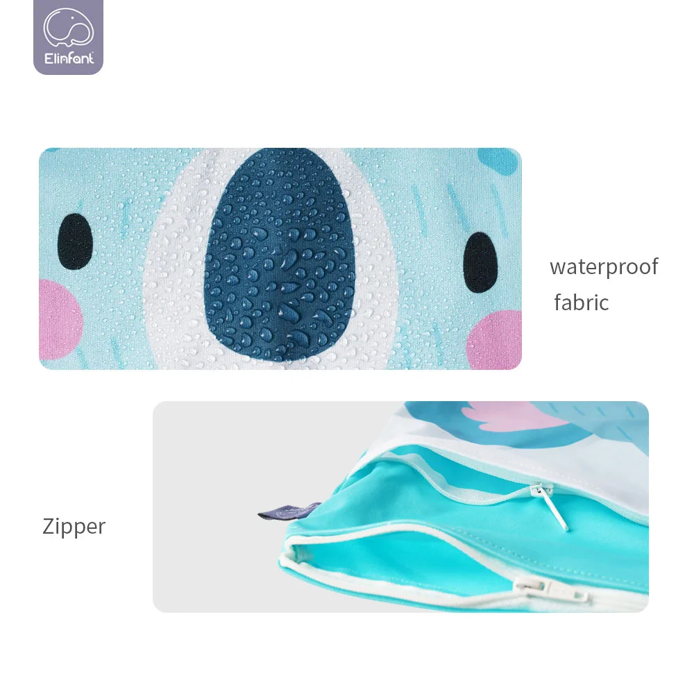 Elinfant bolsa de pañales impermeable con asa y cierre estanco para bebé - imagen 2
