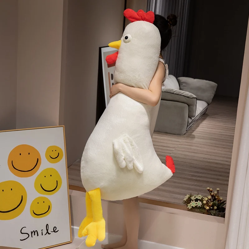 Almohada kawaii de pollo gigante – Cojín suave para niños - imagen 5