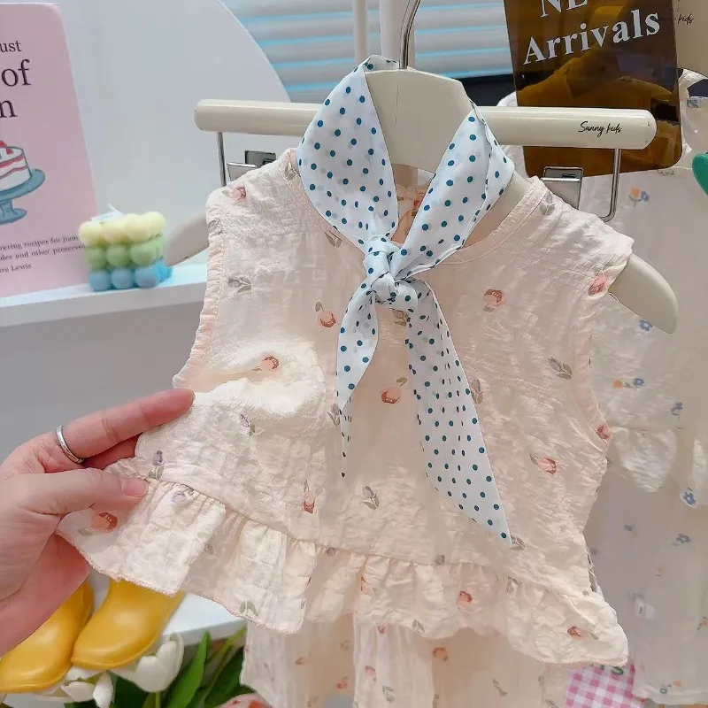Vestido de princesa con chaleco para niña – Verano - imagen 4