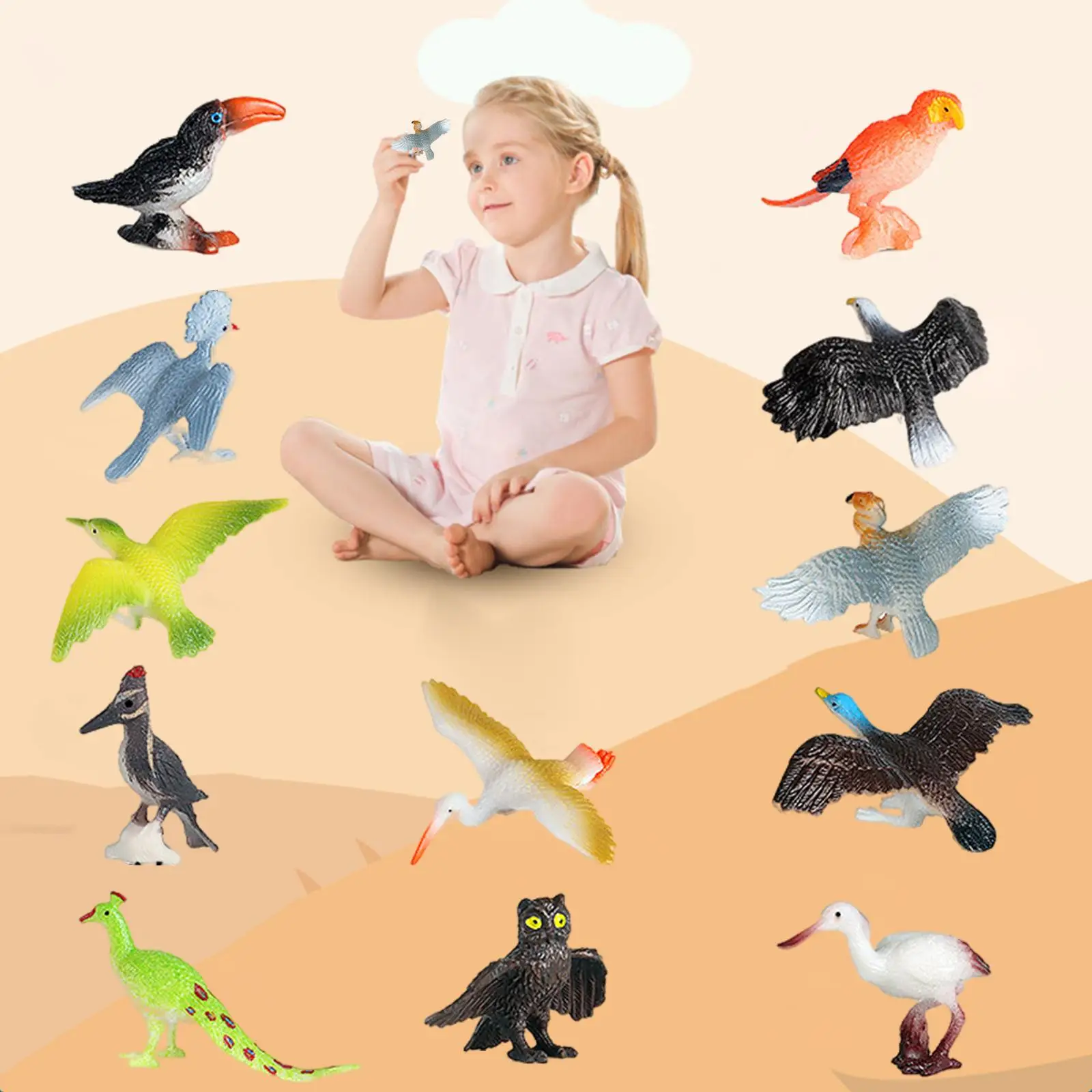 Figuras de animales realistas en set