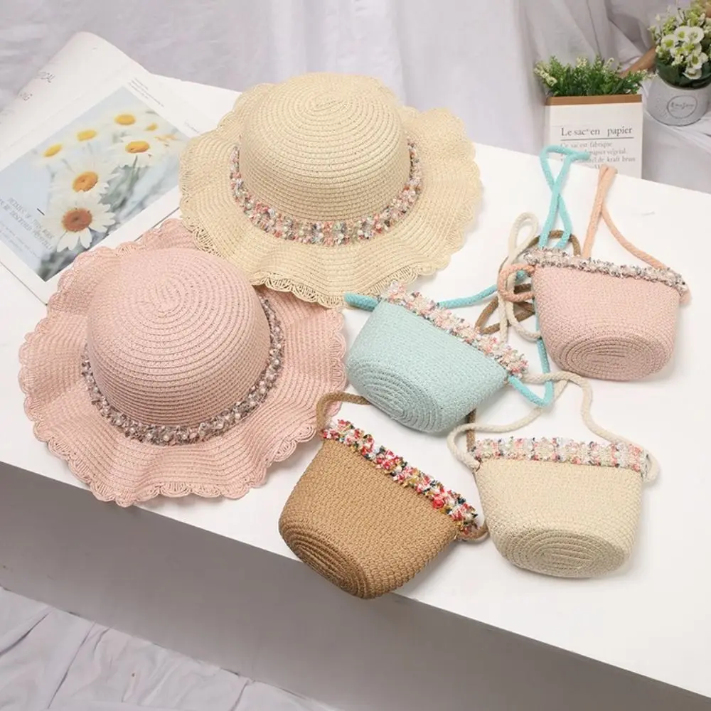 Sombrero de sol infantil paja multicolor para verano - imagen 3