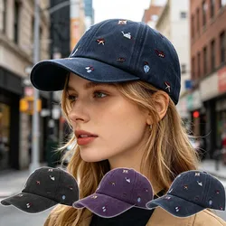Gorra de algodón para el sol ajustable con bordado unisex