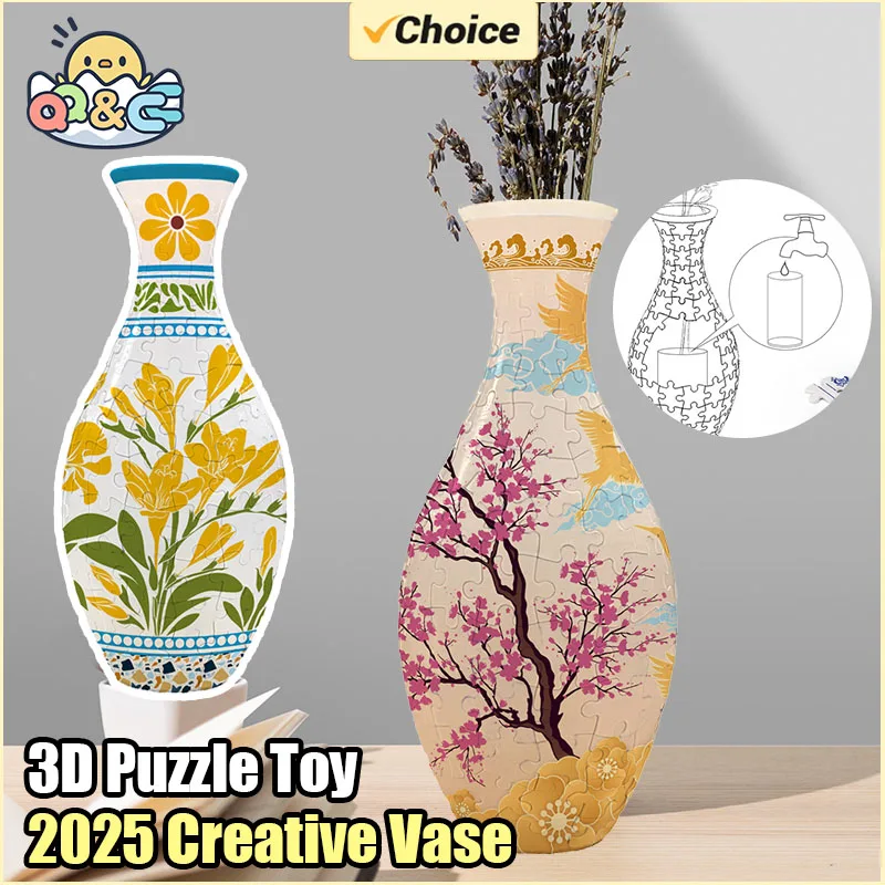 Puzzle 3D de panda en florero – Juguete educativo infantil - imagen 5