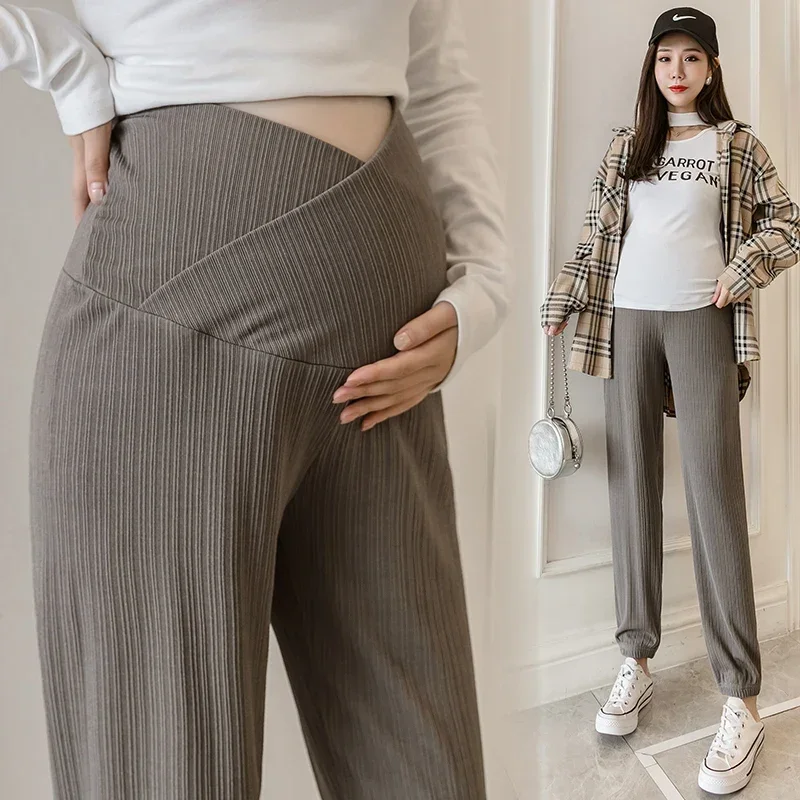 Pantalones maternidad algodón fino para embarazo primavera y otoño - imagen 4