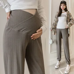 Pantalones maternidad algodón fino para embarazo primavera y otoño