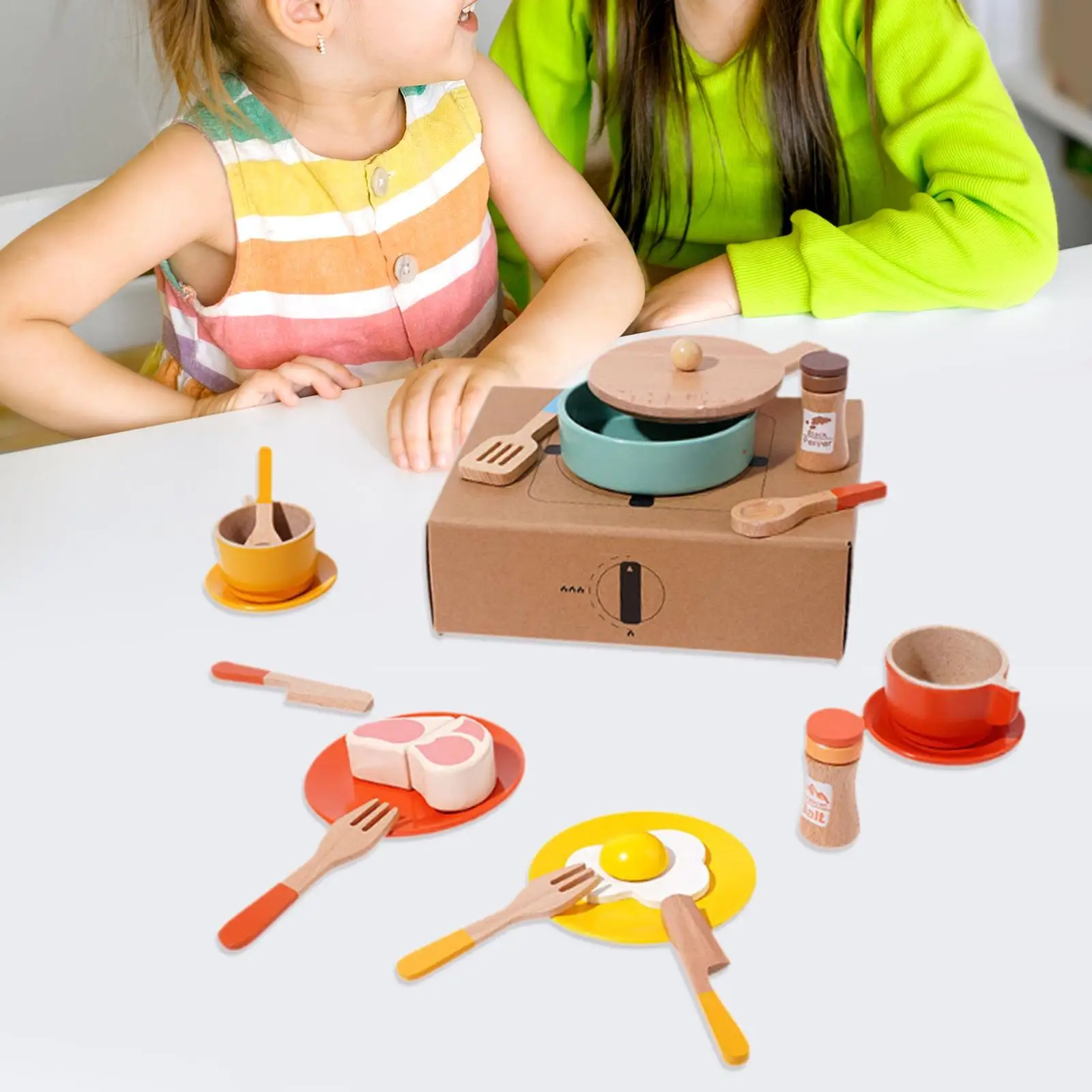 Juego de cocina infantil con sartén para simulación realista - imagen 5