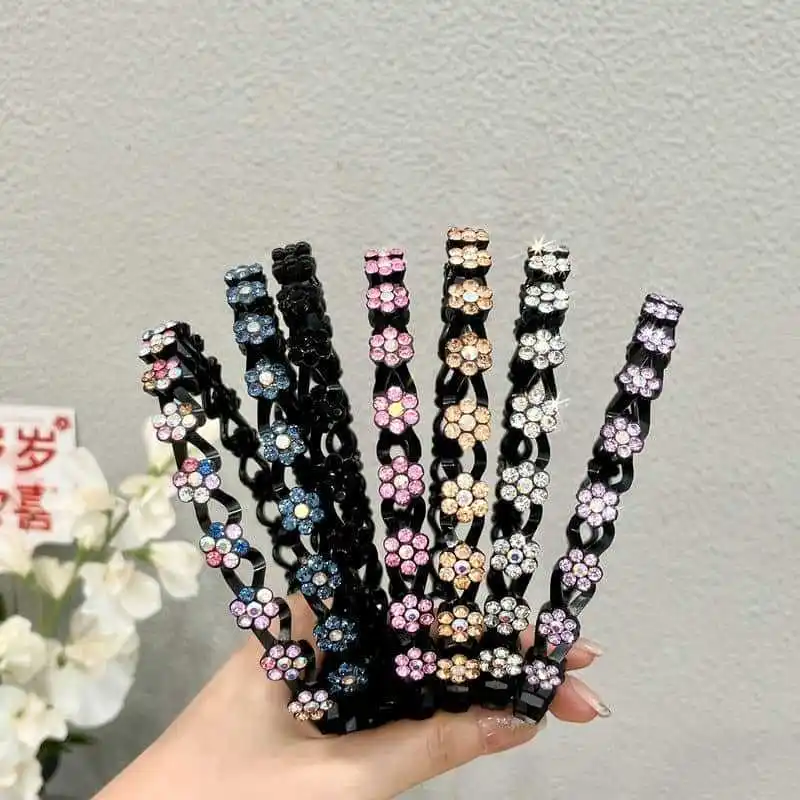 Diademas infantiles con cristales de colores para niñas - imagen 2