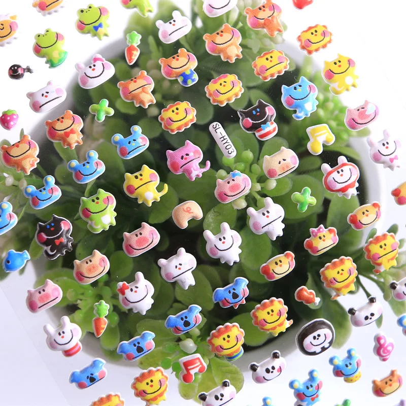 Pegatinas 3D de animales tiernos para scrapbooking y diarios infantiles - imagen 4