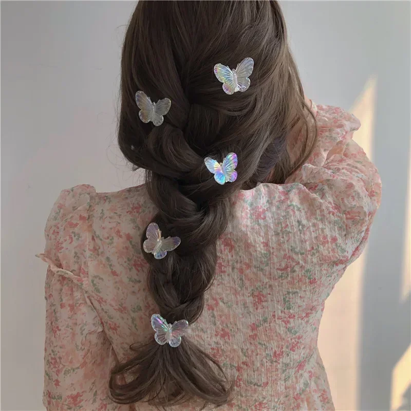 Pinzas pelo mariposa multicolor para niña – Diseño elegante - imagen 3