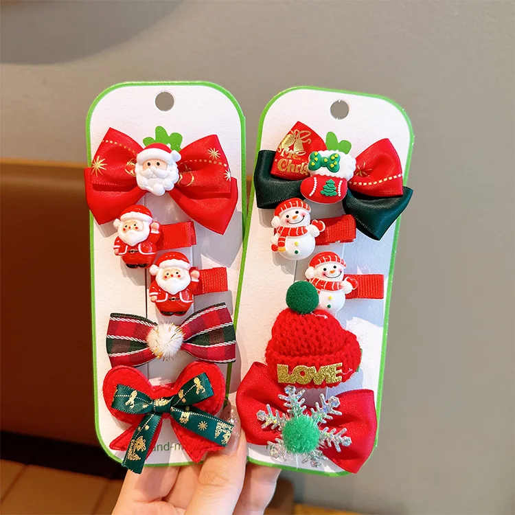 Horquillas de alce y sombreros festivos para niñas en Navidad - imagen 2