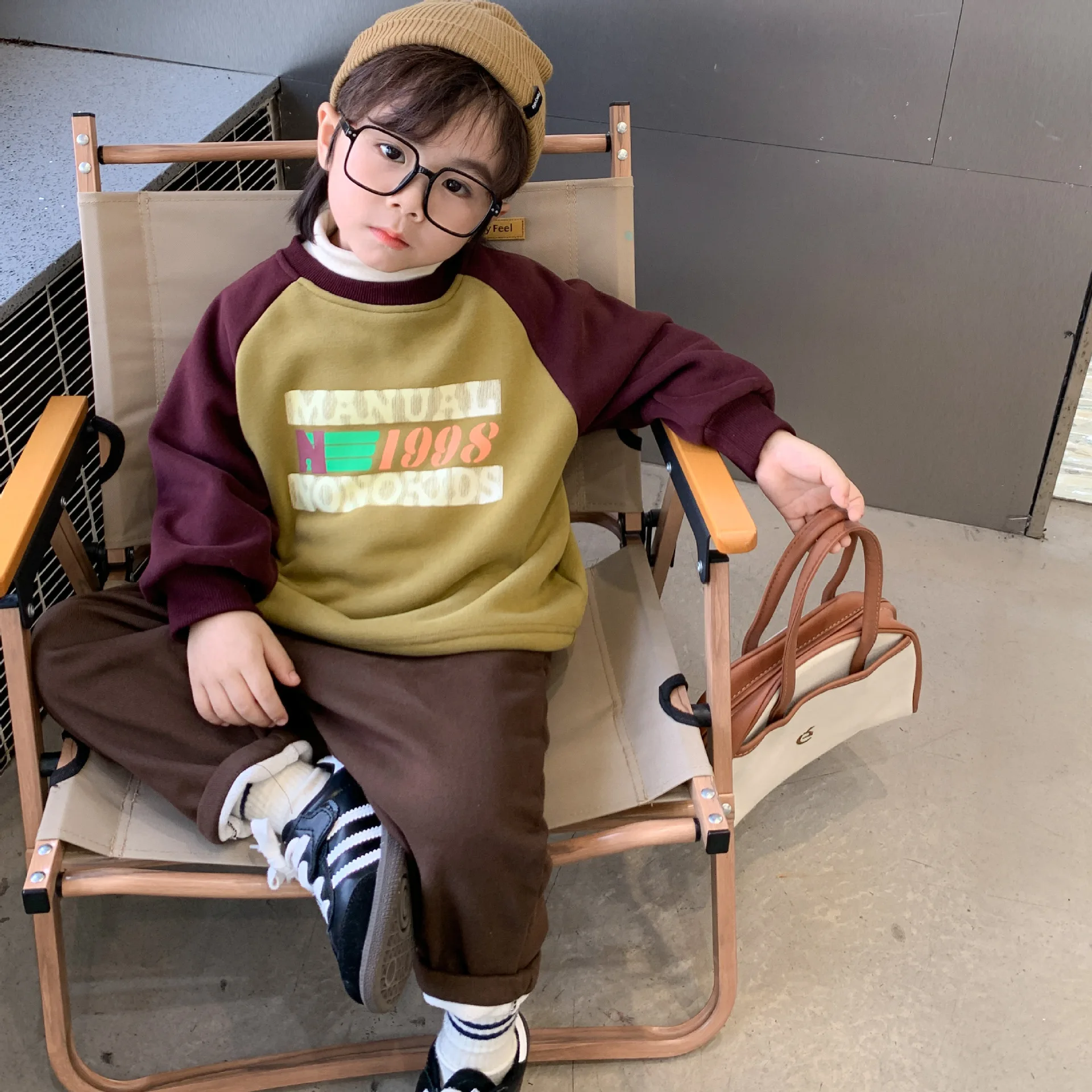 Sudadera acolchada infantil de invierno, jersey cálido de manga larga - imagen 2