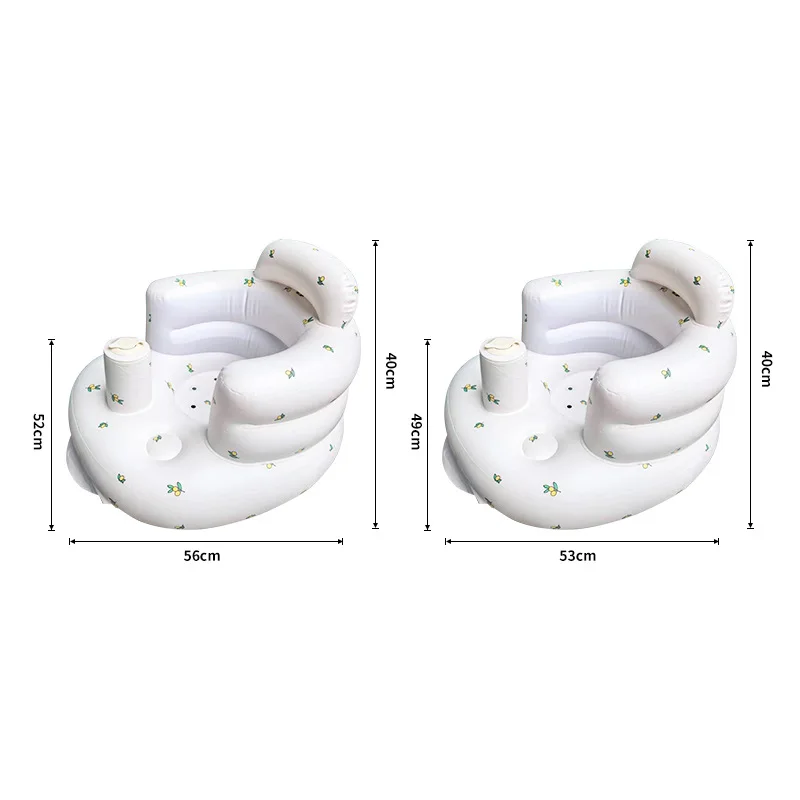 Silla de baño portátil antideslizante para bebé de PVC suave - imagen 5
