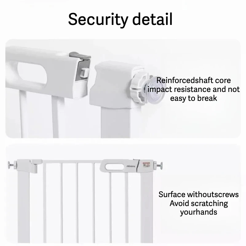 Puerta de seguridad a presión sin taladro para escaleras y mascotas - imagen 2