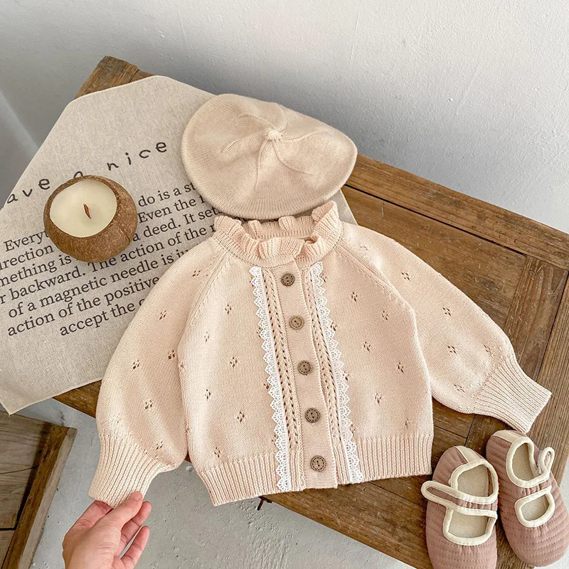 Milangel Jersey de punto con volantes para bebé niña - imagen 2