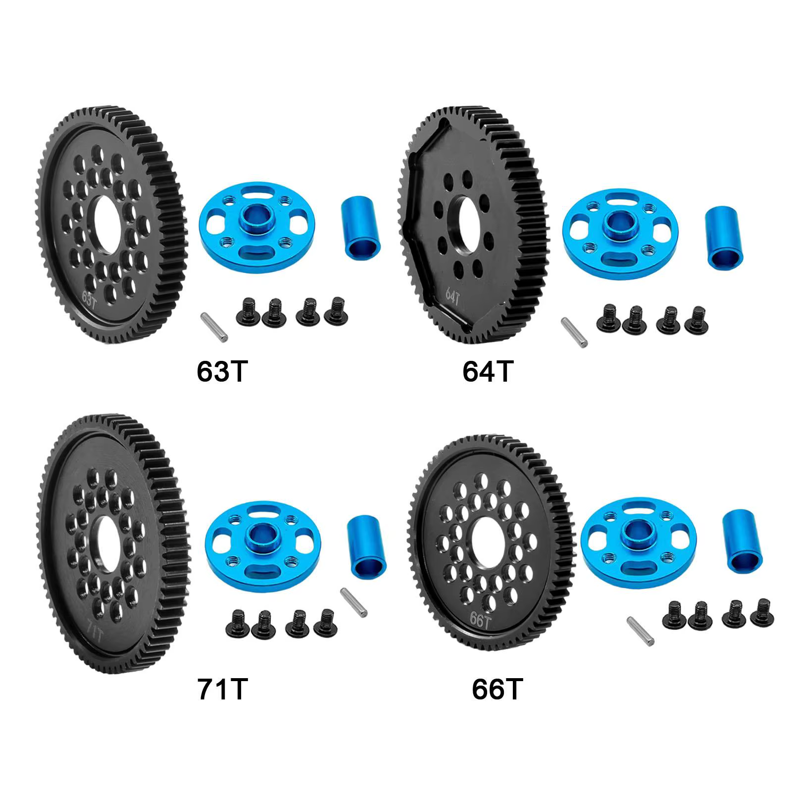 Juego de engranajes metálicos para RC TT02