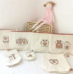 Bolsa organizadora de pañales para bebé con compartimentos