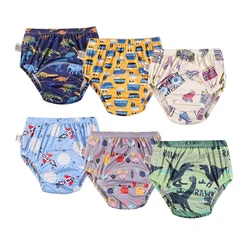 Pantalones de entrenamiento reutilizables en algodón para bebé